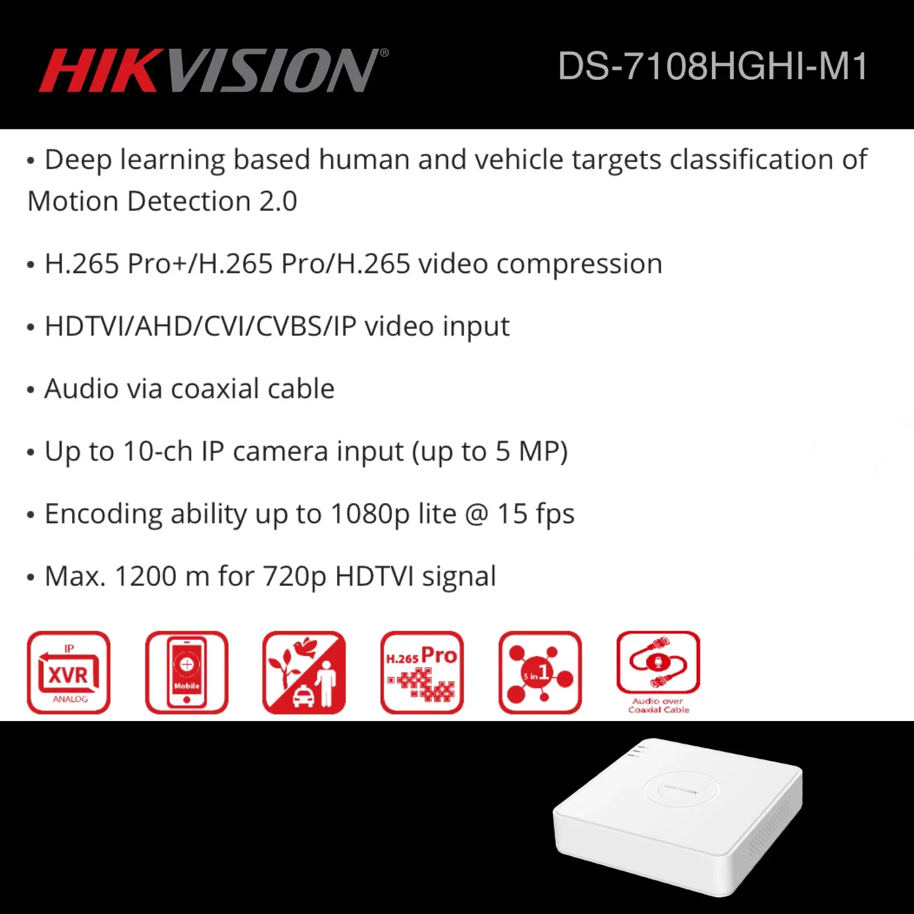 Hikvision 8 Channel 1080p ColorVu Smart Hybrid Audio Complete Kit image 3