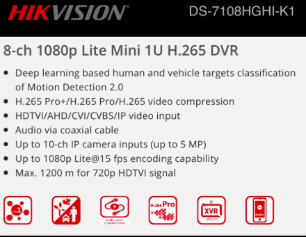 Hikvision 8 Channel 1080p ColorVu Complete Kit - Gold Series image 2