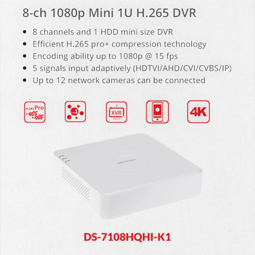 Hikvision 8 Channel 1080P DIY CCTV Kit image 2