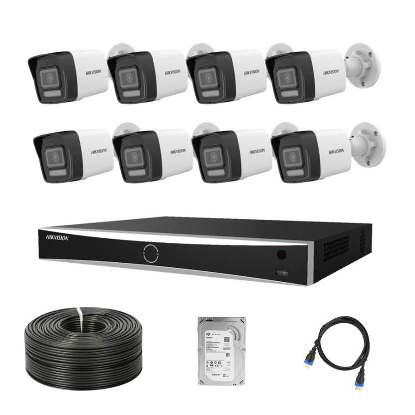Hikvision 2MP 8 Channel AcuSense Audio IP Kit - Smart Hybrid image 1