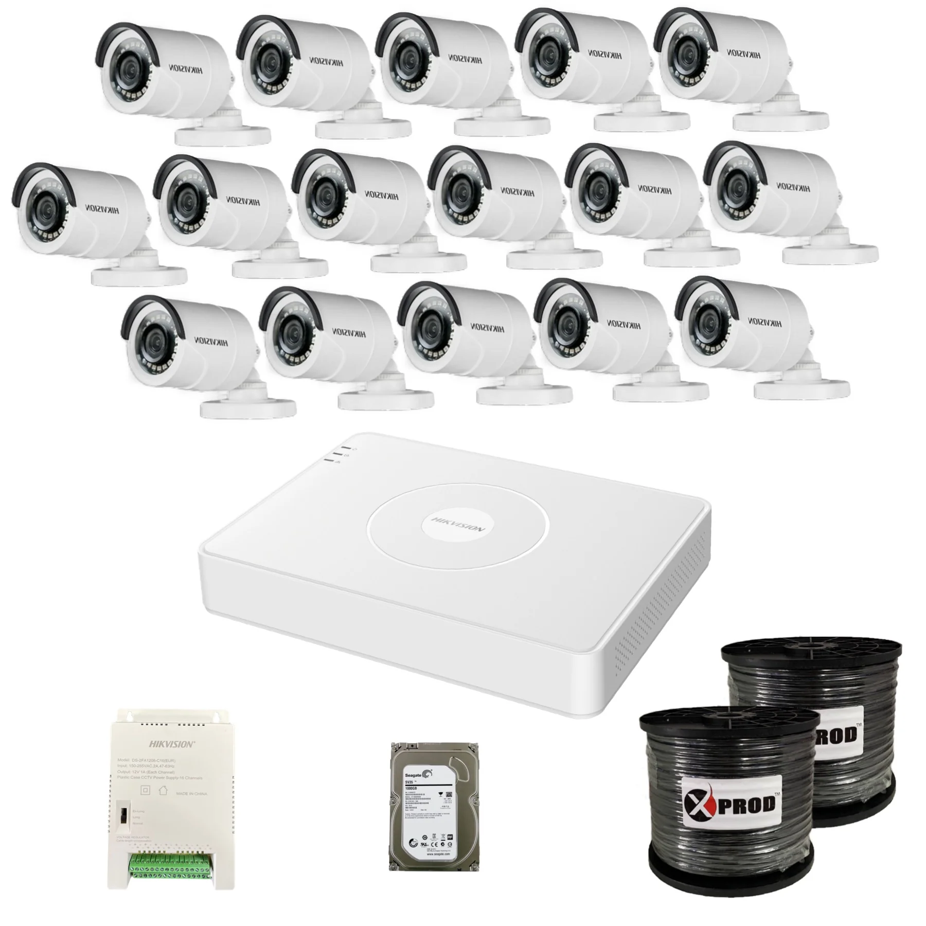 Hikvision 16 Channel CCTV Kit image 1