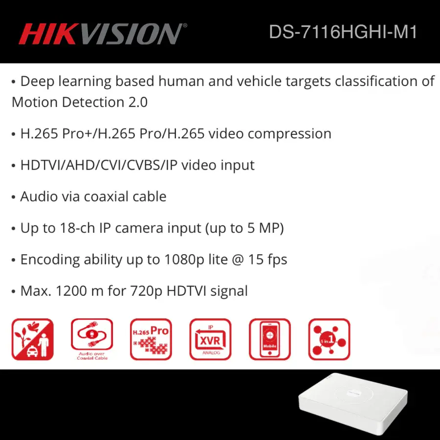 Hikvision 16 Channel 1080p ColorVu Smart Hybrid Complete Kit image 4