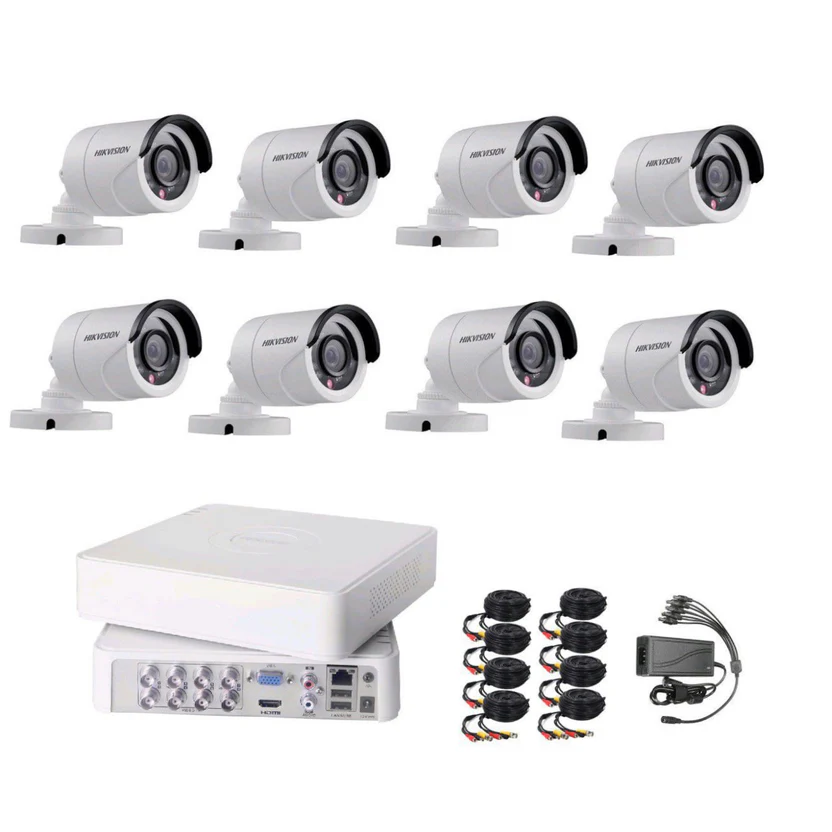 Hikvision 4 Channel 1080p Smart Hybrid Light Audio Complete Kit image 1