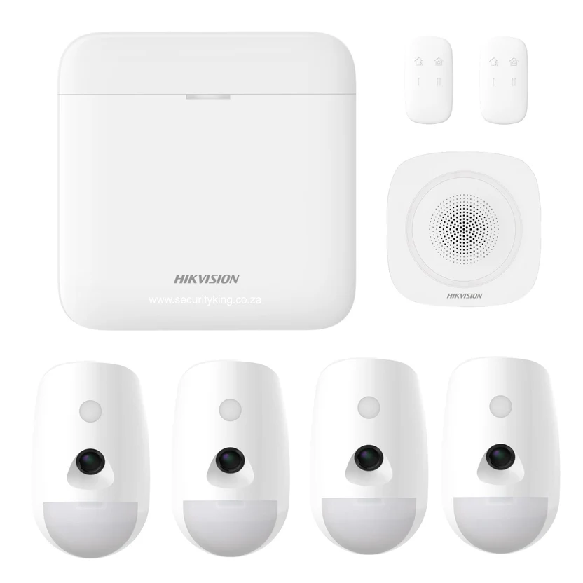 Hikvision AX PRO 64 Zone Indoor Alarm Starter Kit – Four Camera Passives image 1